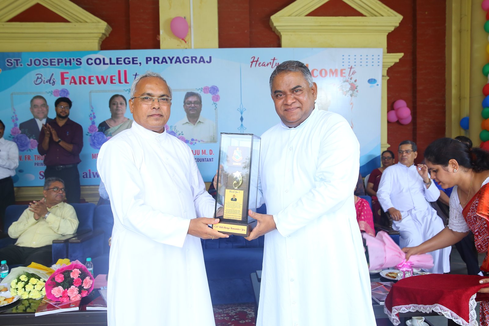 FAREWELL AND WELCOME PRINCIPAL